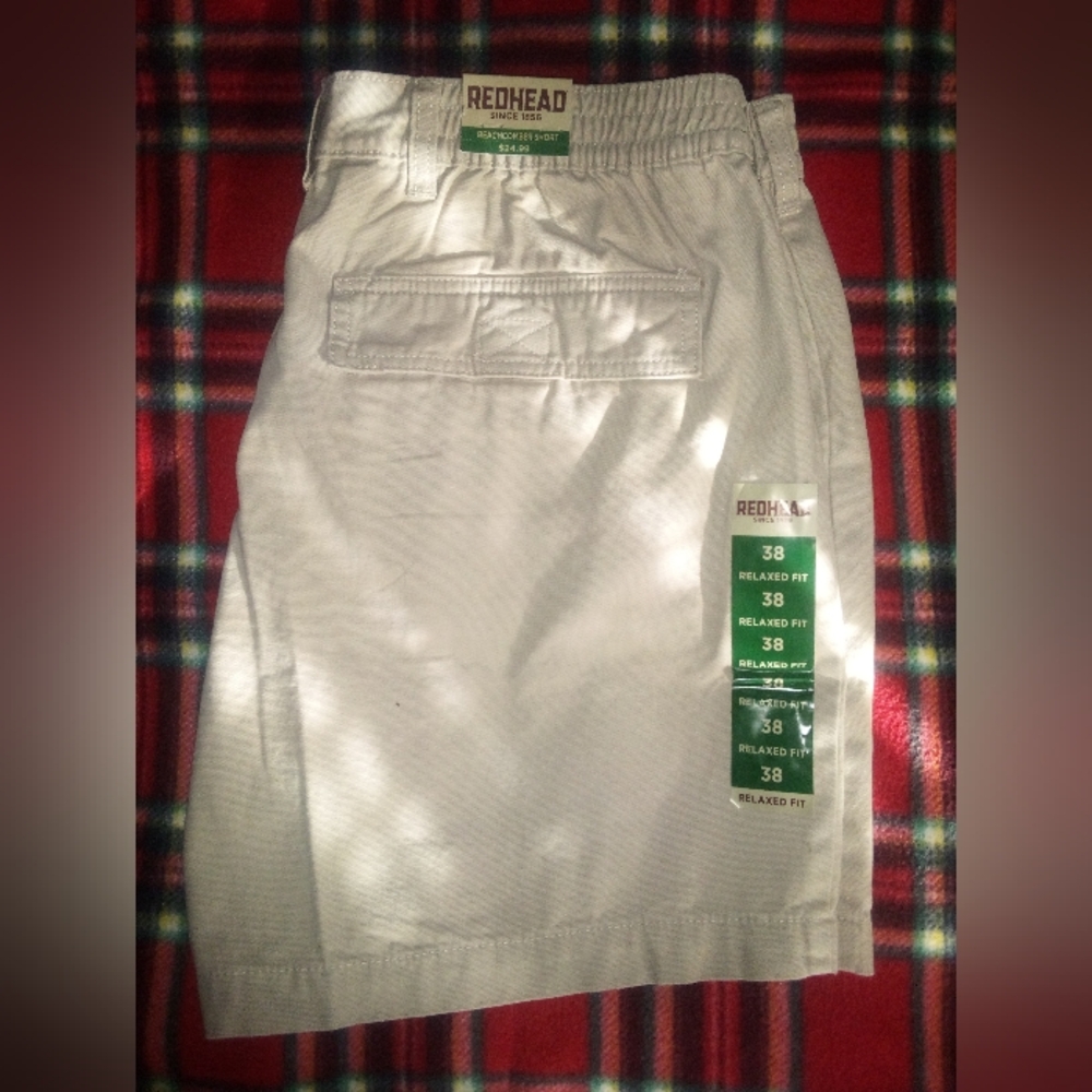 RedHead Men's Khaki Cargo Shorts 38"